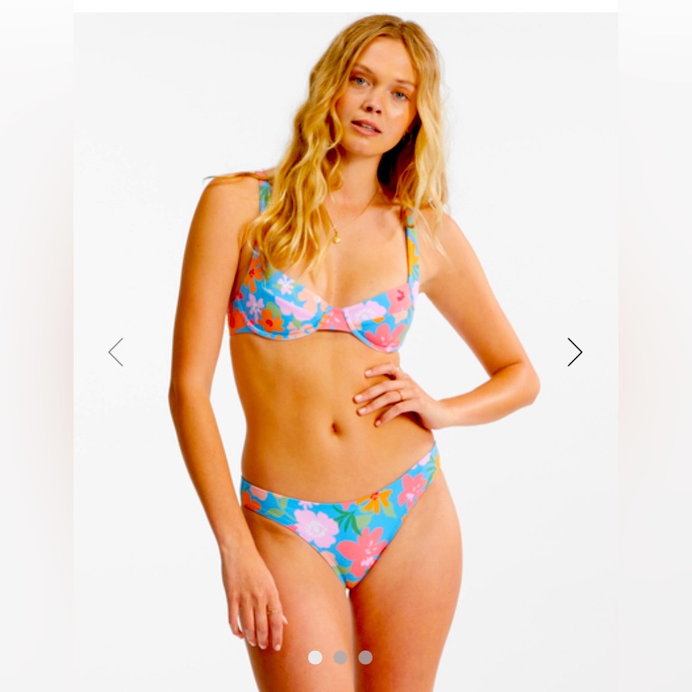 Billabong Summer Fields bikini XL top Medium bottoms